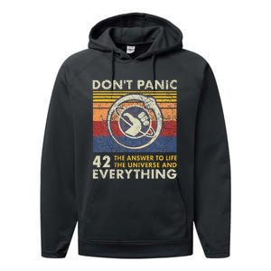 42 Answer To All Questions Life Universe Everything Performance Fleece Hoodie