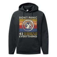 42 Answer To All Questions Life Universe Everything Performance Fleece Hoodie