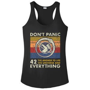 42 Answer To All Questions Life Universe Everything Ladies PosiCharge Competitor Racerback Tank