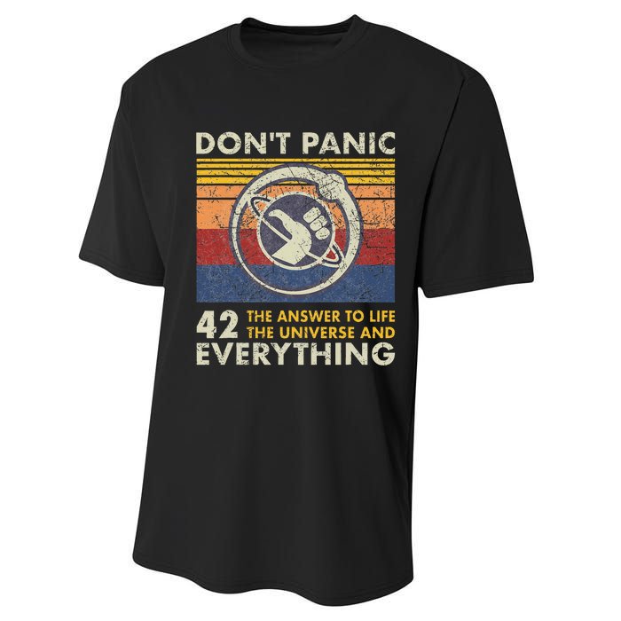 42 Answer To All Questions Life Universe Everything Performance Sprint T-Shirt