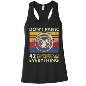 42 Answer To All Questions Life Universe Everything Women's Racerback Tank