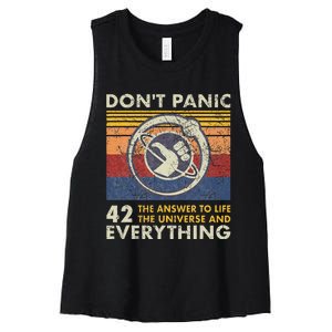 42 Answer To All Questions Life Universe Everything Women's Racerback Cropped Tank