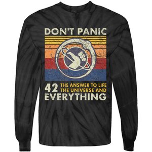 42 Answer To All Questions Life Universe Everything Tie-Dye Long Sleeve Shirt