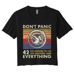 42 Answer To All Questions Life Universe Everything Women's Crop Top Tee