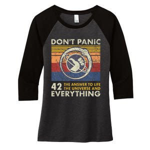 42 Answer To All Questions Life Universe Everything Women's Tri-Blend 3/4-Sleeve Raglan Shirt