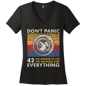 42 Answer To All Questions Life Universe Everything Women's V-Neck T-Shirt