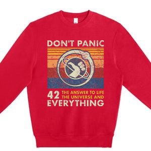 42 Answer To All Questions Life Universe Everything Premium Crewneck Sweatshirt