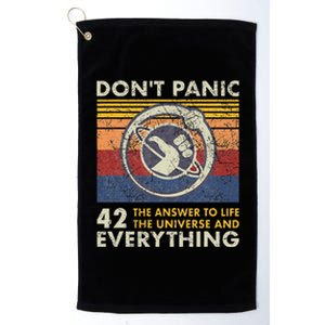 42 Answer To All Questions Life Universe Everything Platinum Collection Golf Towel