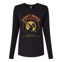 42 Answer To Life The Universe And Everything DonT Panic Womens Cotton Relaxed Long Sleeve T-Shirt