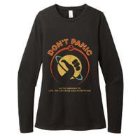 42 Answer To Life The Universe And Everything DonT Panic Womens CVC Long Sleeve Shirt