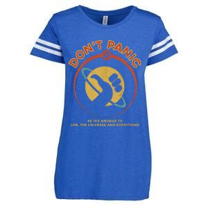 42 Answer To Life The Universe And Everything DonT Panic Enza Ladies Jersey Football T-Shirt