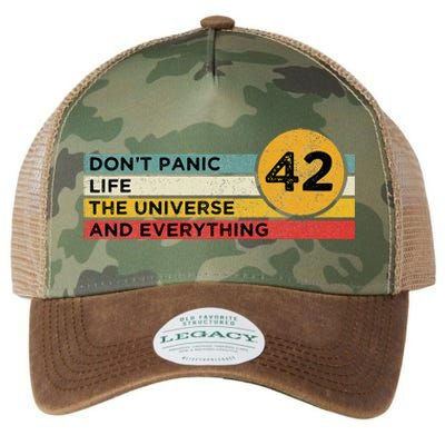 42 Answer To Life The Universe And Everything DonT Panic Legacy Tie Dye Trucker Hat