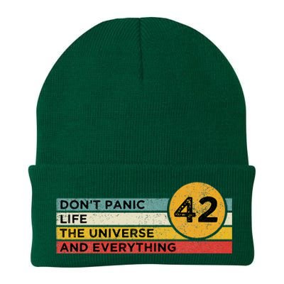 42 Answer To Life The Universe And Everything DonT Panic Knit Cap Winter Beanie