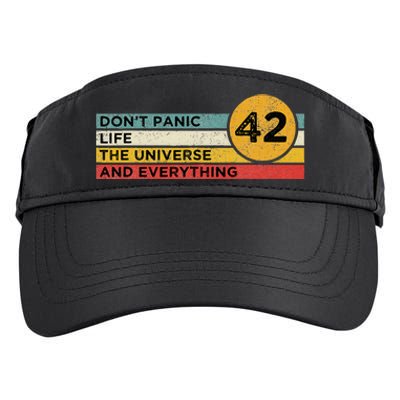 42 Answer To Life The Universe And Everything DonT Panic Adult Drive Performance Visor