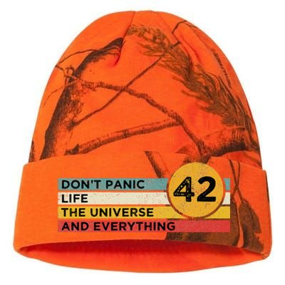 42 Answer To Life The Universe And Everything DonT Panic Kati Licensed 12" Camo Beanie