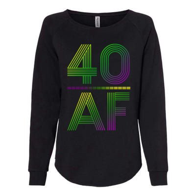 40 Af Vintage 40th Birthday Gift Womens California Wash Sweatshirt