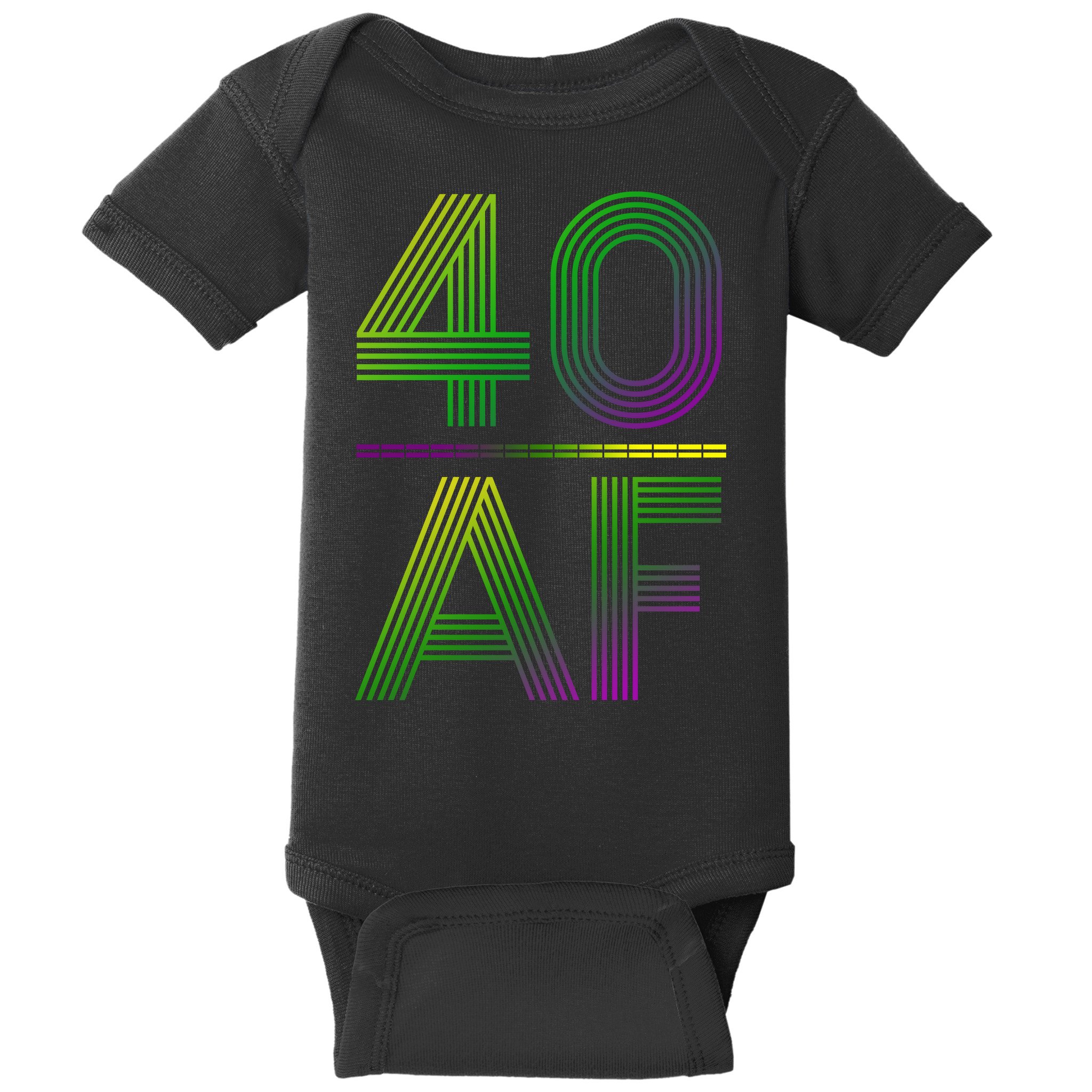 40 Af Vintage 40th Birthday Gift Baby Bodysuit
