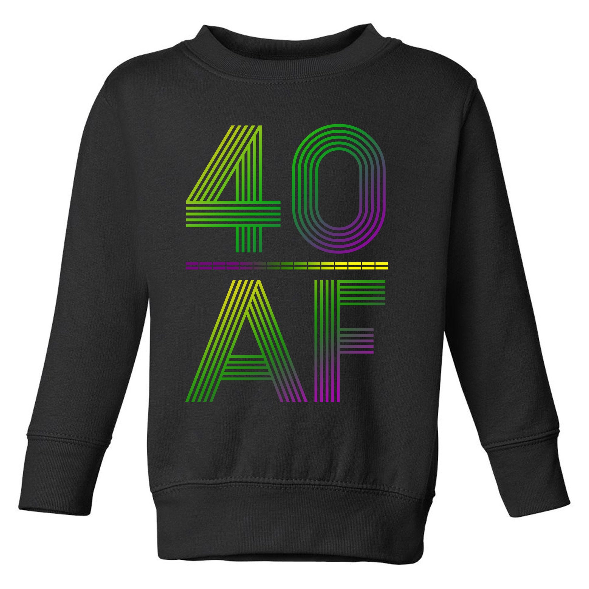 40 Af Vintage 40th Birthday Gift Toddler Sweatshirt