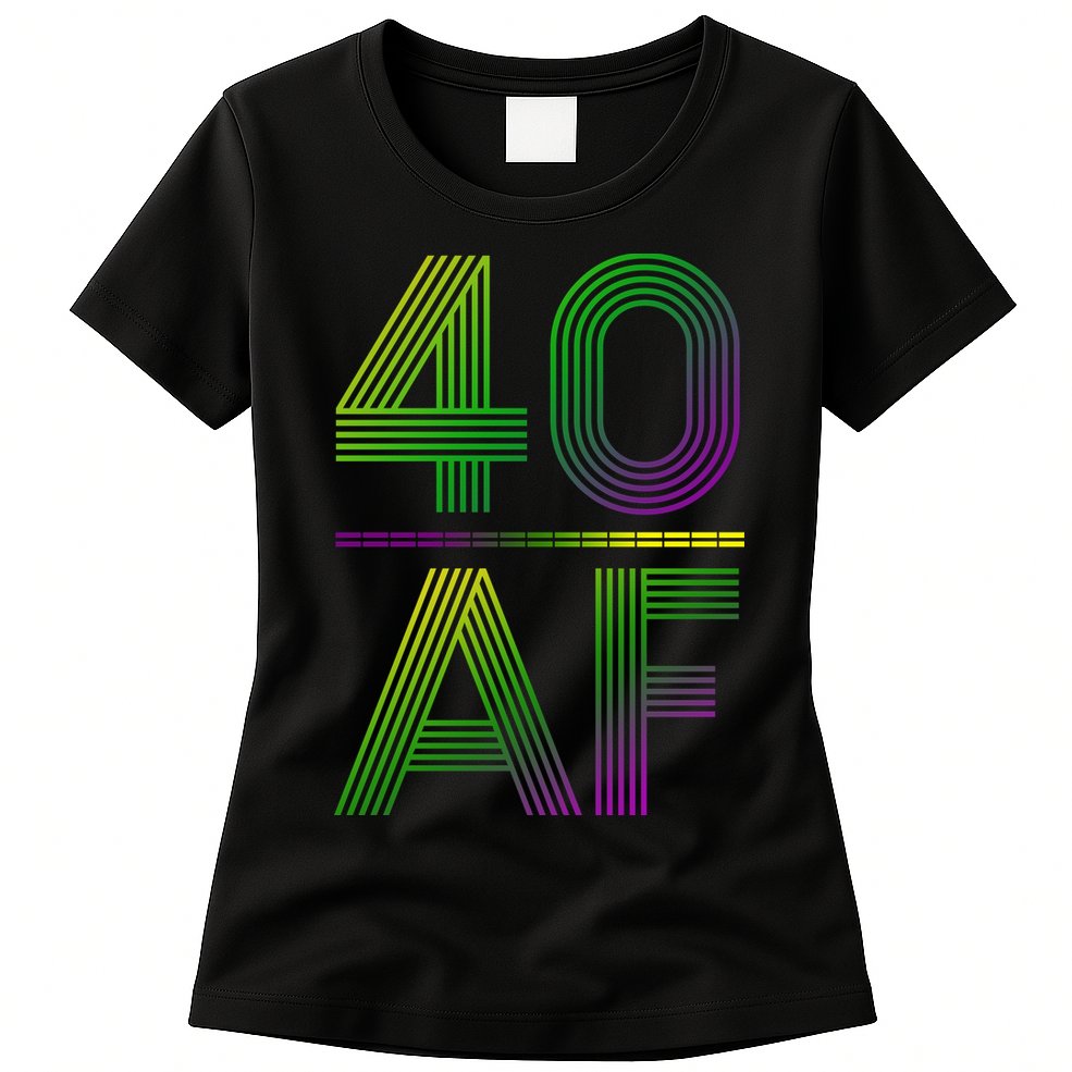 40 Af Vintage 40th Birthday Gift Womens T-Shirt