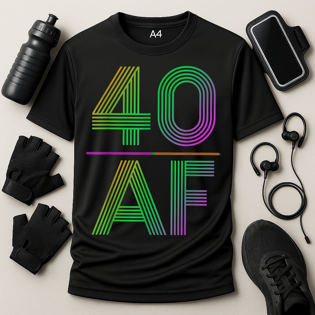 40 Af Vintage 40th Birthday Funny Gift Performance Shirt