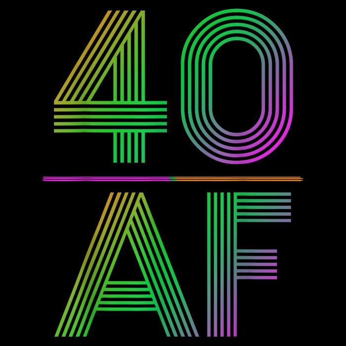 40 Af Vintage 40th Birthday Funny Gift T-Shirt