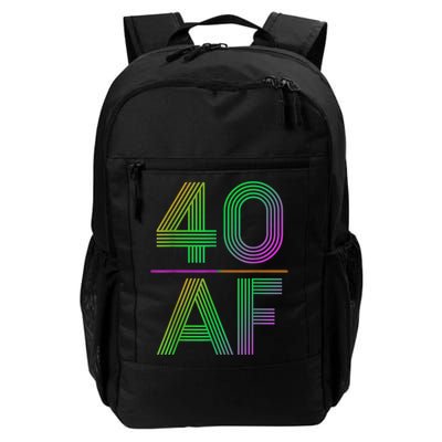 40 Af Vintage 40th Birthday Funny Gift Backpack