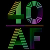 40 AF Vintage 40th Birthday Gift Hoodie