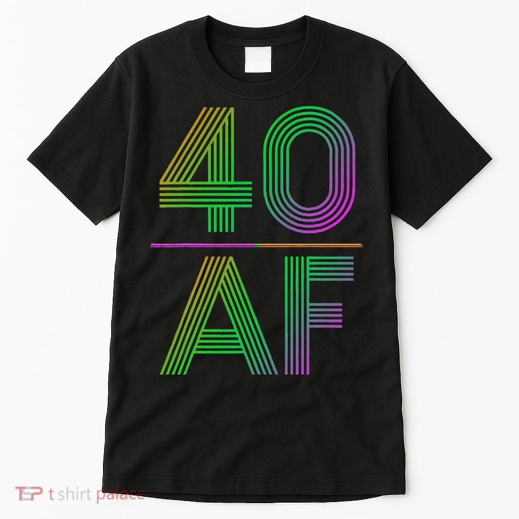 40 AF Vintage 40th Birthday Gift Tall T-Shirt