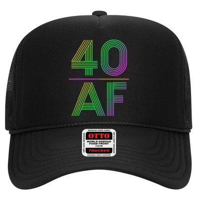 40 AF Vintage 40th Birthday Gift Trucker Hat