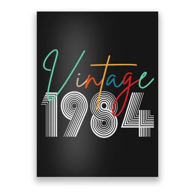 40th Birthday 1984 Vintage Poster