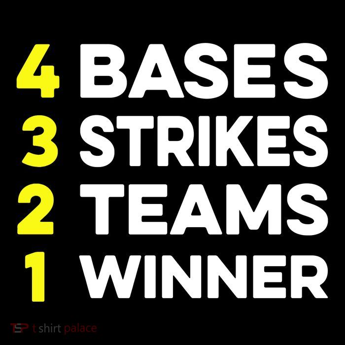 4 Bases 3 Strikes 2 Teams 1 Winner Sustainable Bucket Hat