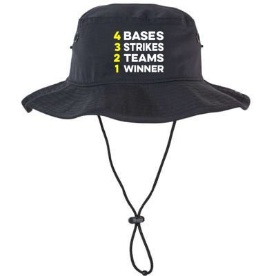 4 Bases 3 Strikes 2 Teams 1 Winner Bucket Hat