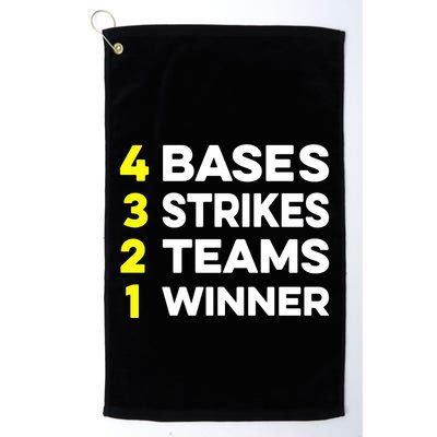 4 Bases 3 Strikes 2 Teams 1 Winner Golf Towel