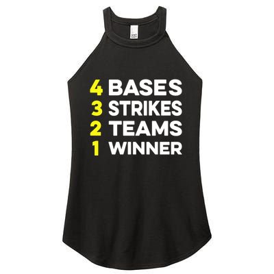 4 Bases 3 Strikes 2 Teams 1 Winner Women's Perfect Tri Rocker Tank