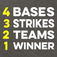 4 Bases 3 Strikes 2 Teams 1 Winner Cotton Canvas Backpack