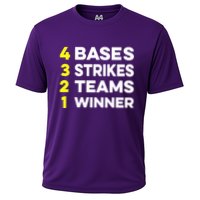 4 Bases 3 Strikes 2 Teams 1 Winner Performance Shirt