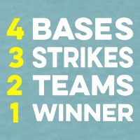 4 Bases 3 Strikes 2 Teams 1 Winner Sueded Cloud Jersey T-Shirt