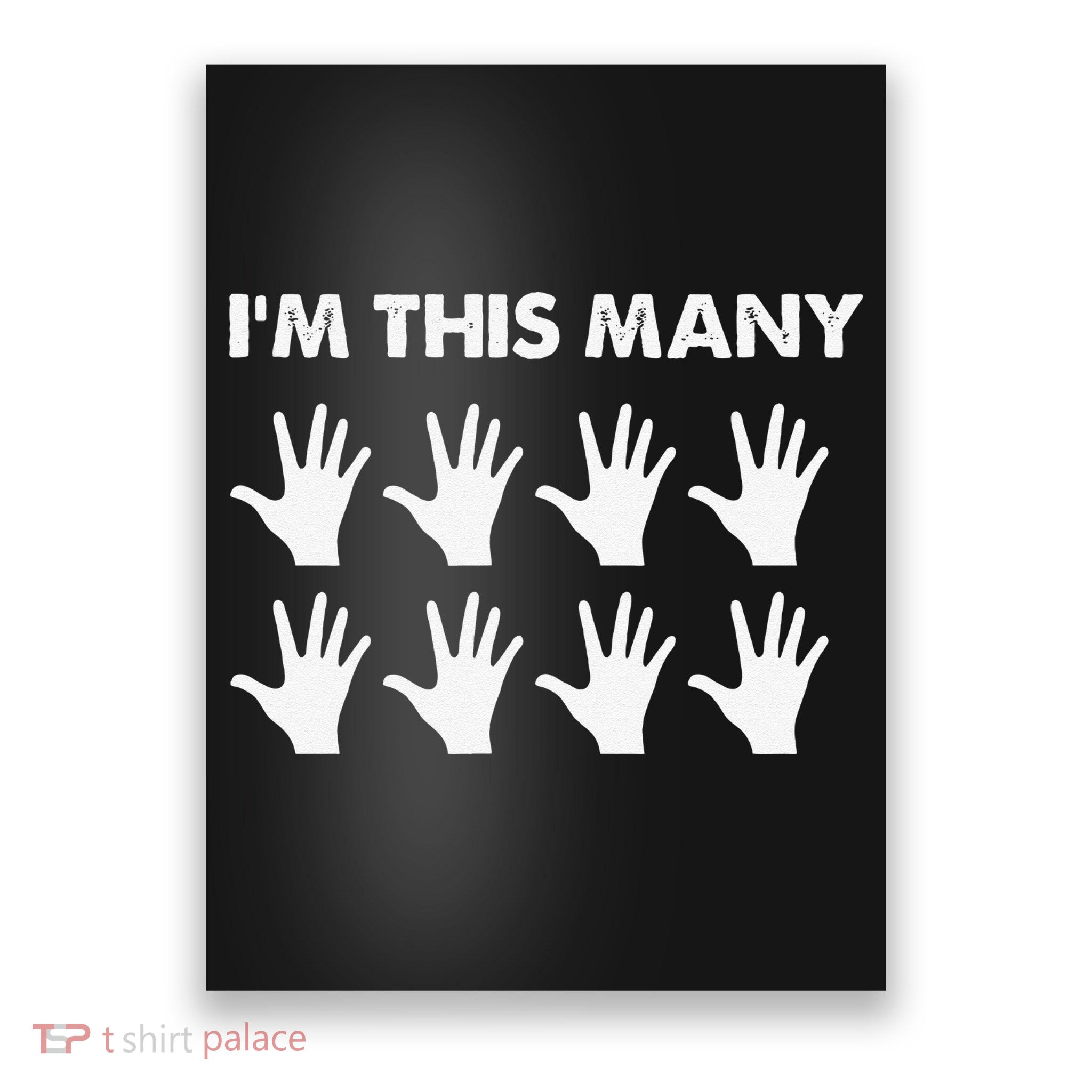 40th Birthday 40 Forty Years Old Funny I'm This Many Poster