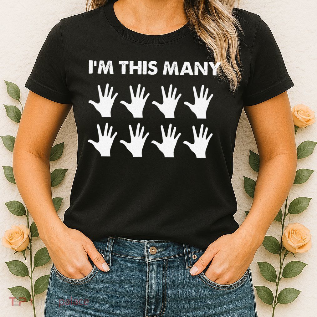 40th Birthday 40 Forty Years Old Funny I'm This Many Womens T-Shirt