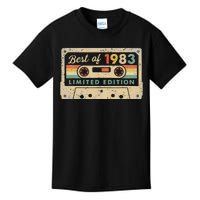 40th Birthday 40 Years Old Best Of 1983 Vintage 80s Cassette Kids T-Shirt