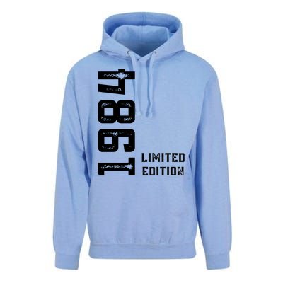 40th Birthday 40 Years Old Vintage Limited Edition 1984 Unisex Surf Hoodie