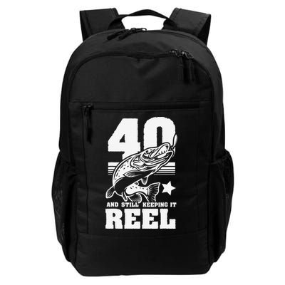 40th Birthday And Still Keeping It Reel Fishing Gift Backpack