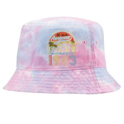 40th Birthday Awesome Since April 1983 40 Years Old Gift  Tie-Dyed Bucket Hat