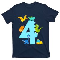 4th Birthday Boy 4 Years Old Dinosaur Toy Dino T-Shirt