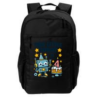 4th Birthday Boy 4 Year Old Robotics Robot 4th Birthday Backpack