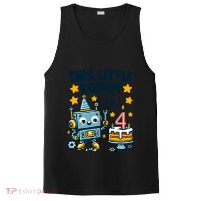 4th Birthday Boy 4 Year Old Robotics Robot 4th Birthday PosiCharge Competitor Tank
