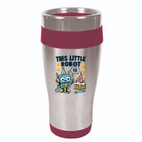 4th Birthday Boy 4 Year Old Robotics Robot 4th Birthday 16oz Travel Tumbler