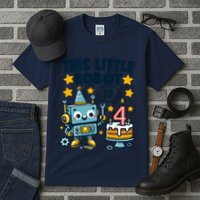 4th Birthday Boy 4 Year Old Robotics Robot 4th Birthday Tall T-Shirt