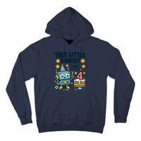 4th Birthday Boy 4 Year Old Robotics Robot 4th Birthday Tall Hoodie