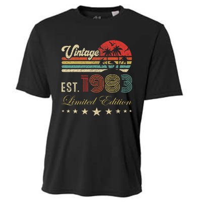 40th Birthday Born 1983 Vintage Limited Edition 40 Birthday Cooling Performance Crew T-Shirt